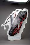 Shoe Display; White Styrene & PETG; Distortion Printed; Vacuum Formed; Die Cut; Rivited