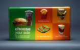 Menu Board, DR Acrylic 4-Color Process Printed, Distortion Formed, Back Screened White