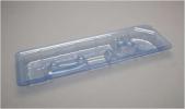 Tray; .020 Medical Grade PETG; In-House Tooling; Vacuum Formed; Die Cut; Approx. Size: 15" x 5" x 1.25"