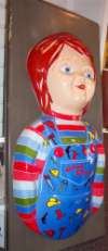 3-D Movie Character, HIPS Distortion Printed; Vacuum Formed